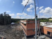 Budynki strzelnicy w budowie