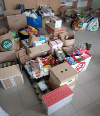 Rzeczy zebrane przez Szkołę Policji w Katowicach dla potrzebujących